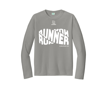 RUNNER DNA (White) - Long Sleeve Performance Tee