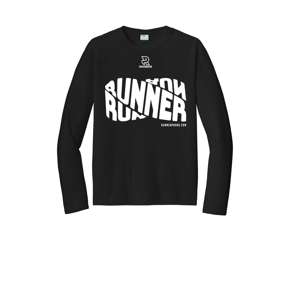 RUNNER DNA (White) - Long Sleeve Performance Tee