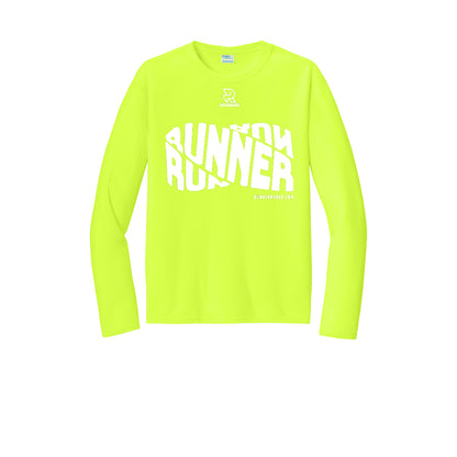 RUNNER DNA (White) - Long Sleeve Performance Tee