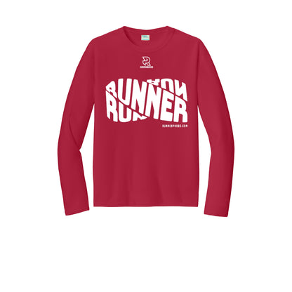 RUNNER DNA (White) - Long Sleeve Performance Tee