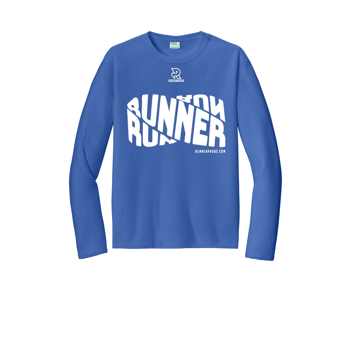 RUNNER DNA (White) - Long Sleeve Performance Tee