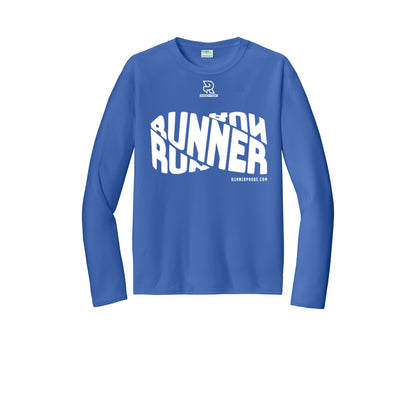 RUNNER DNA (White) - Long Sleeve Performance Tee