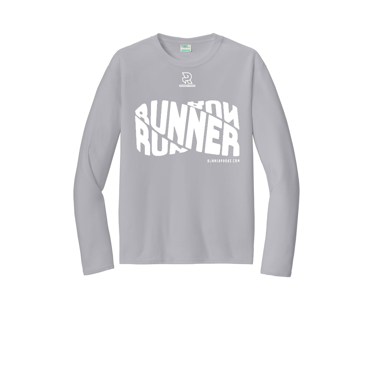 RUNNER DNA (White) - Long Sleeve Performance Tee