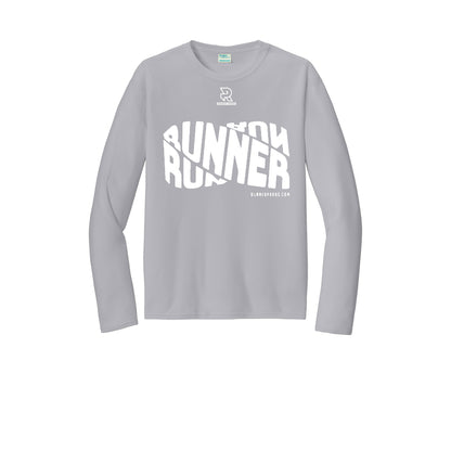 RUNNER DNA (White) - Long Sleeve Performance Tee