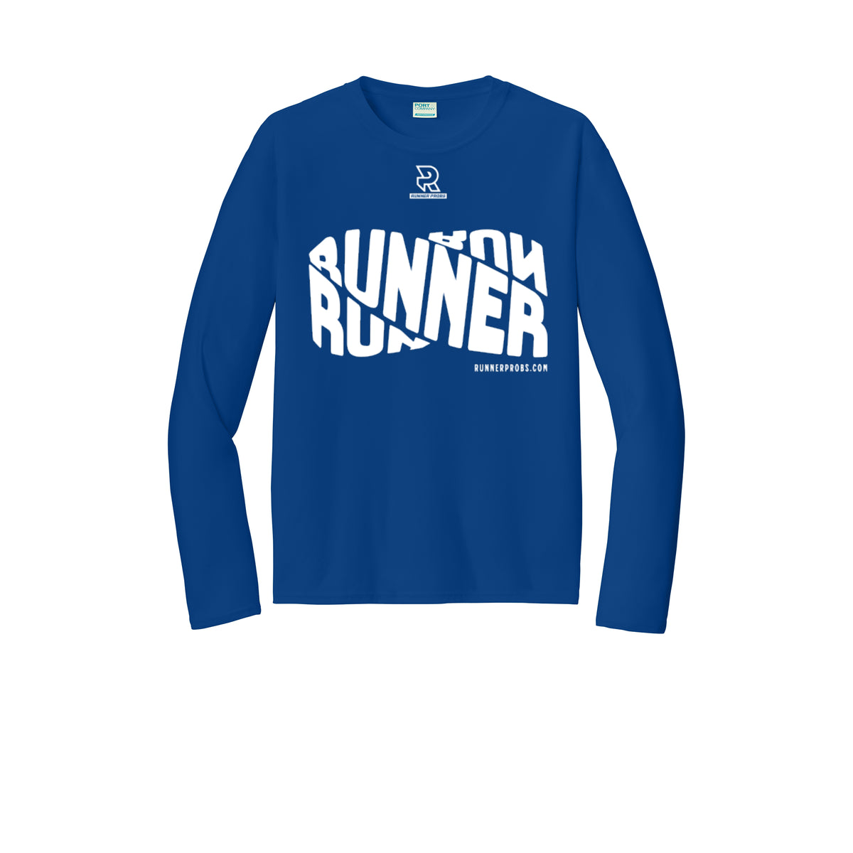 RUNNER DNA (White) - Long Sleeve Performance Tee