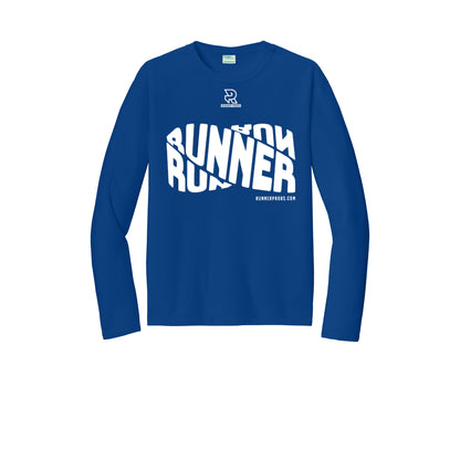 RUNNER DNA (White) - Long Sleeve Performance Tee