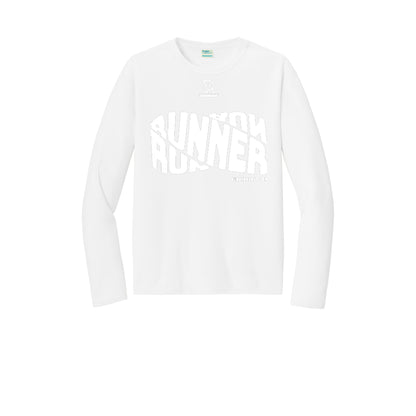 RUNNER DNA (White) - Long Sleeve Performance Tee