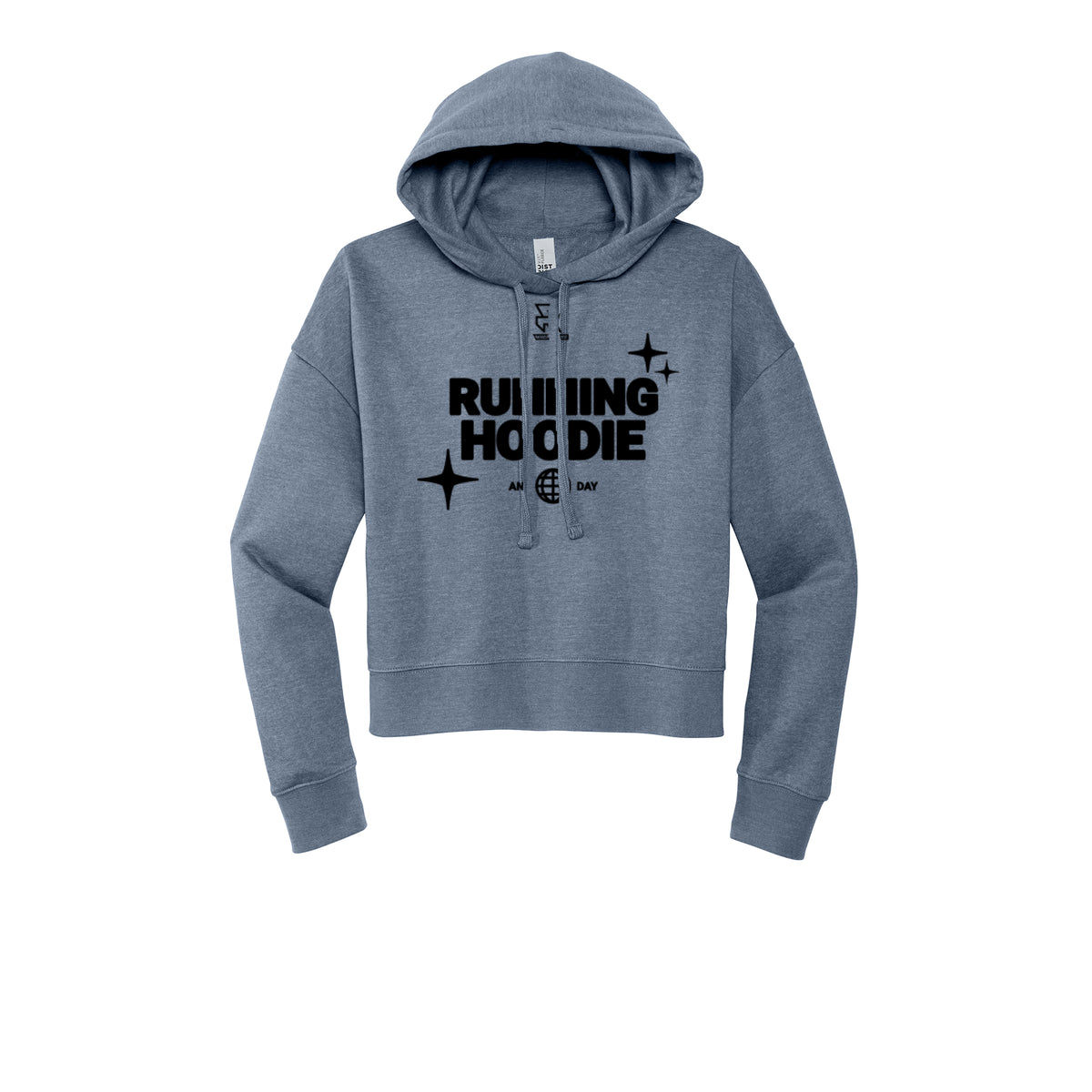 RUNNING HOODIE (Black) - Womens Fleece Hoodie