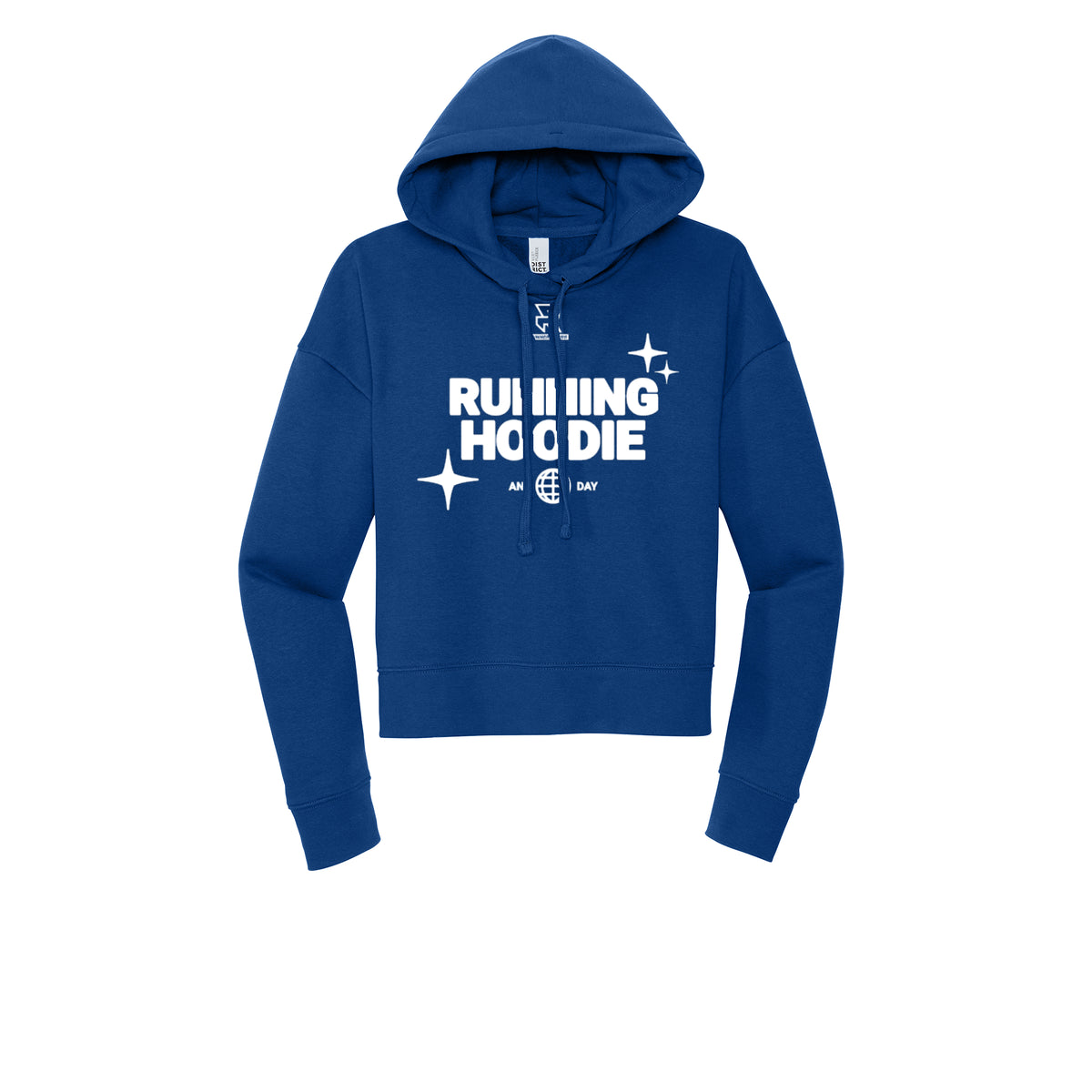 RUNNING HOODIE (White) - Womens Fleece Hoodie