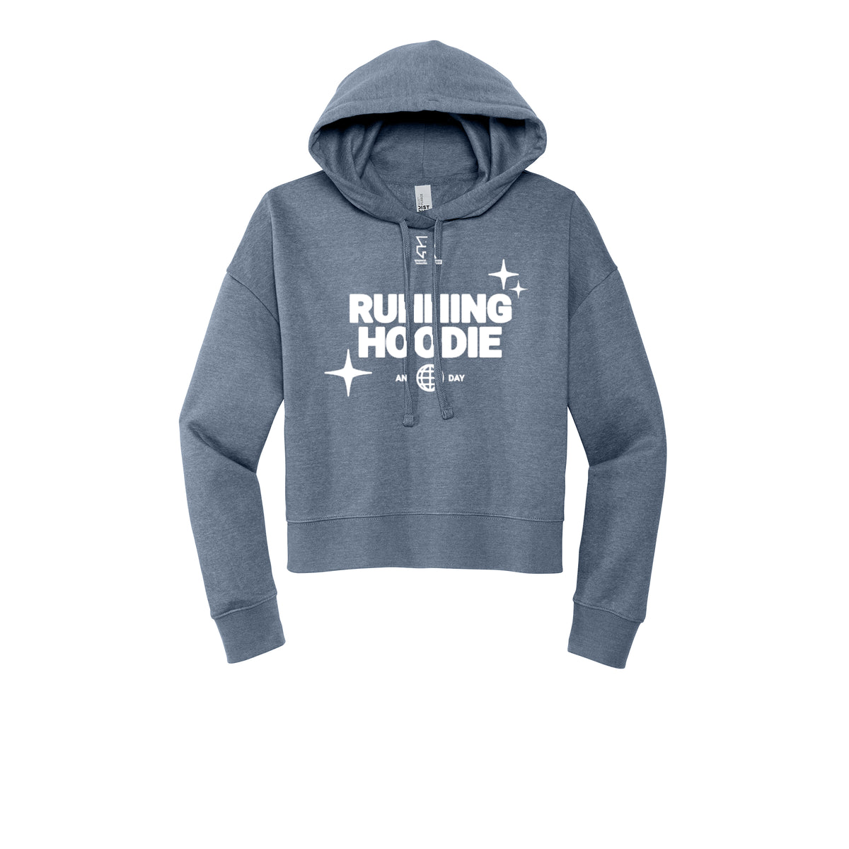 RUNNING HOODIE (White) - Womens Fleece Hoodie
