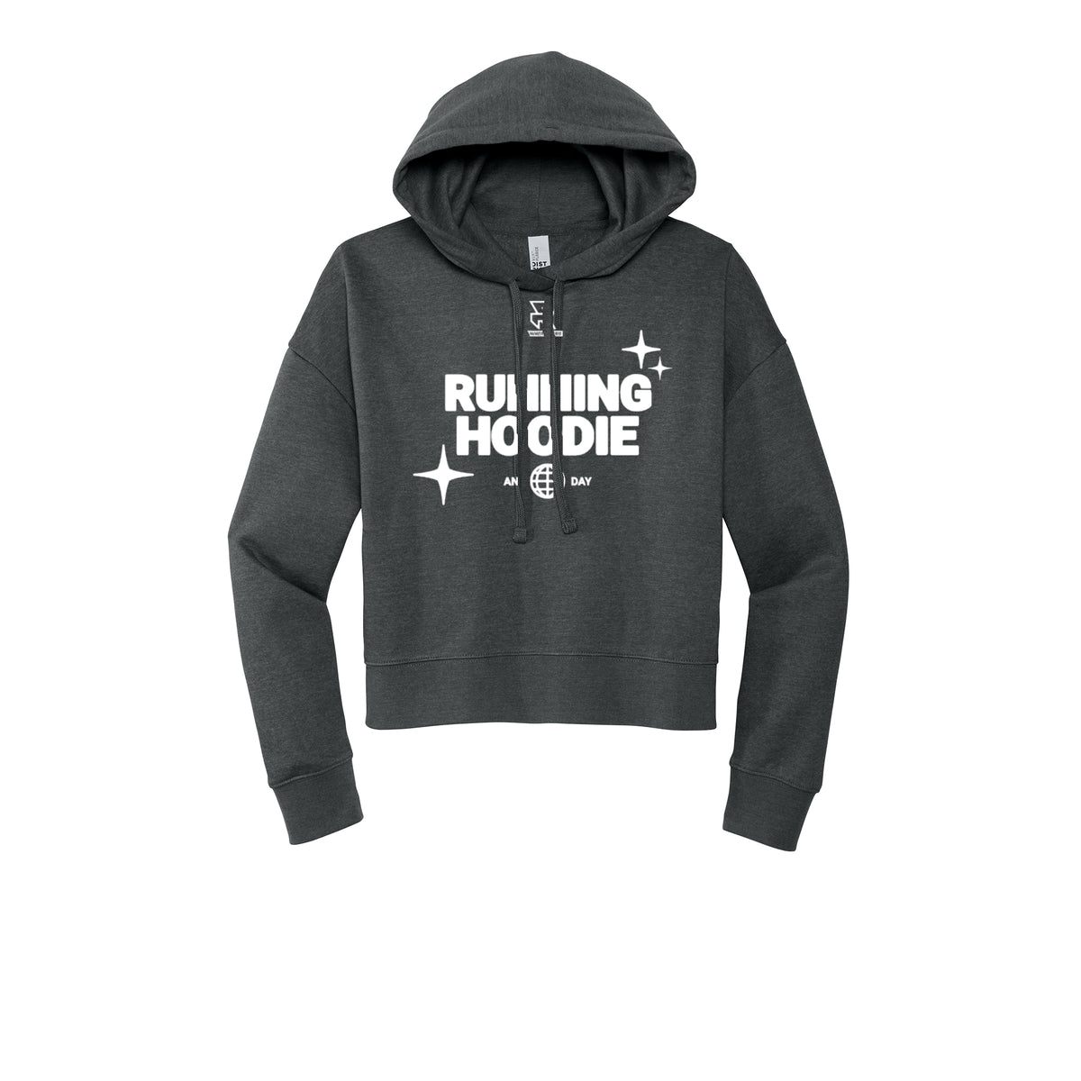 RUNNING HOODIE (White) - Womens Fleece Hoodie