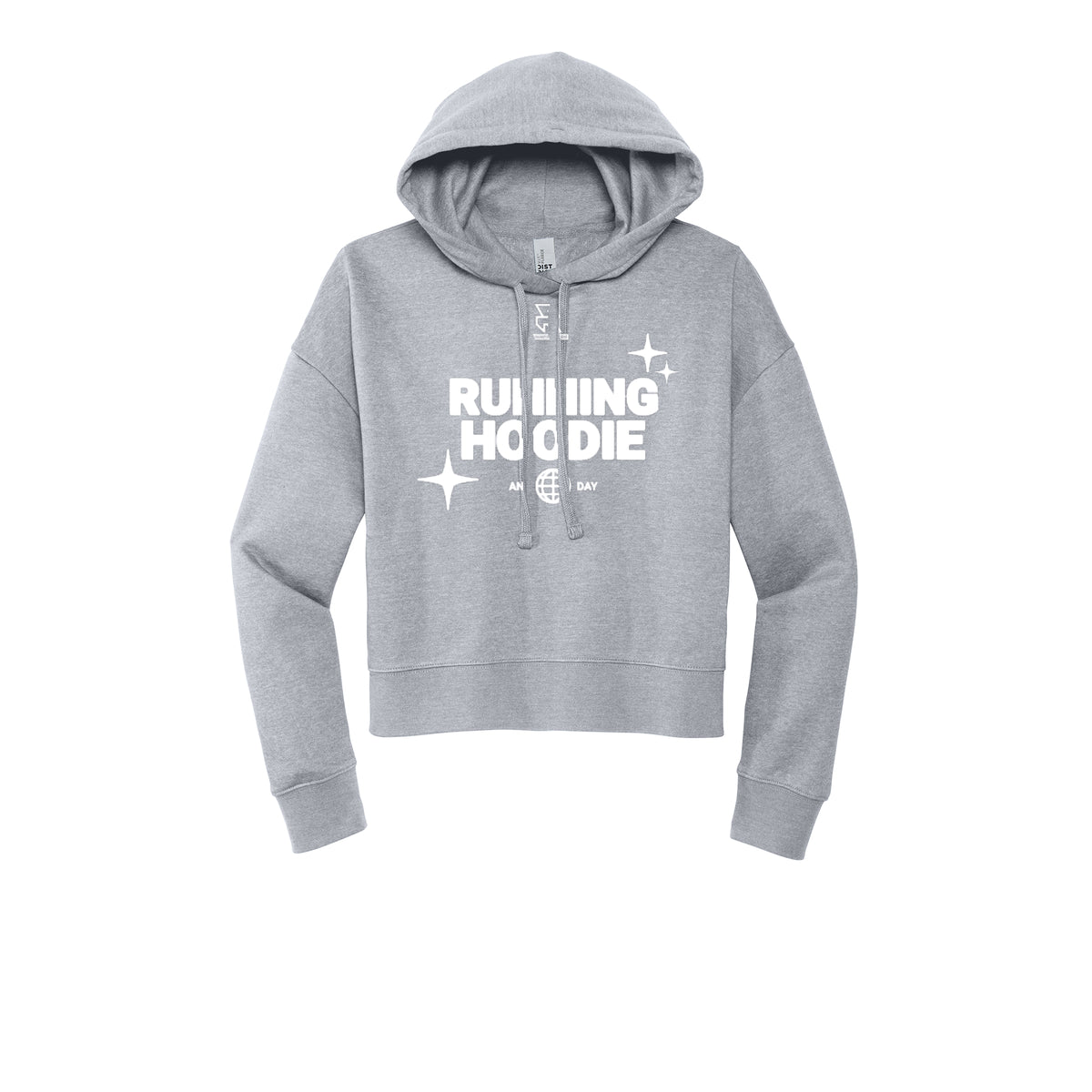 RUNNING HOODIE (White) - Womens Fleece Hoodie