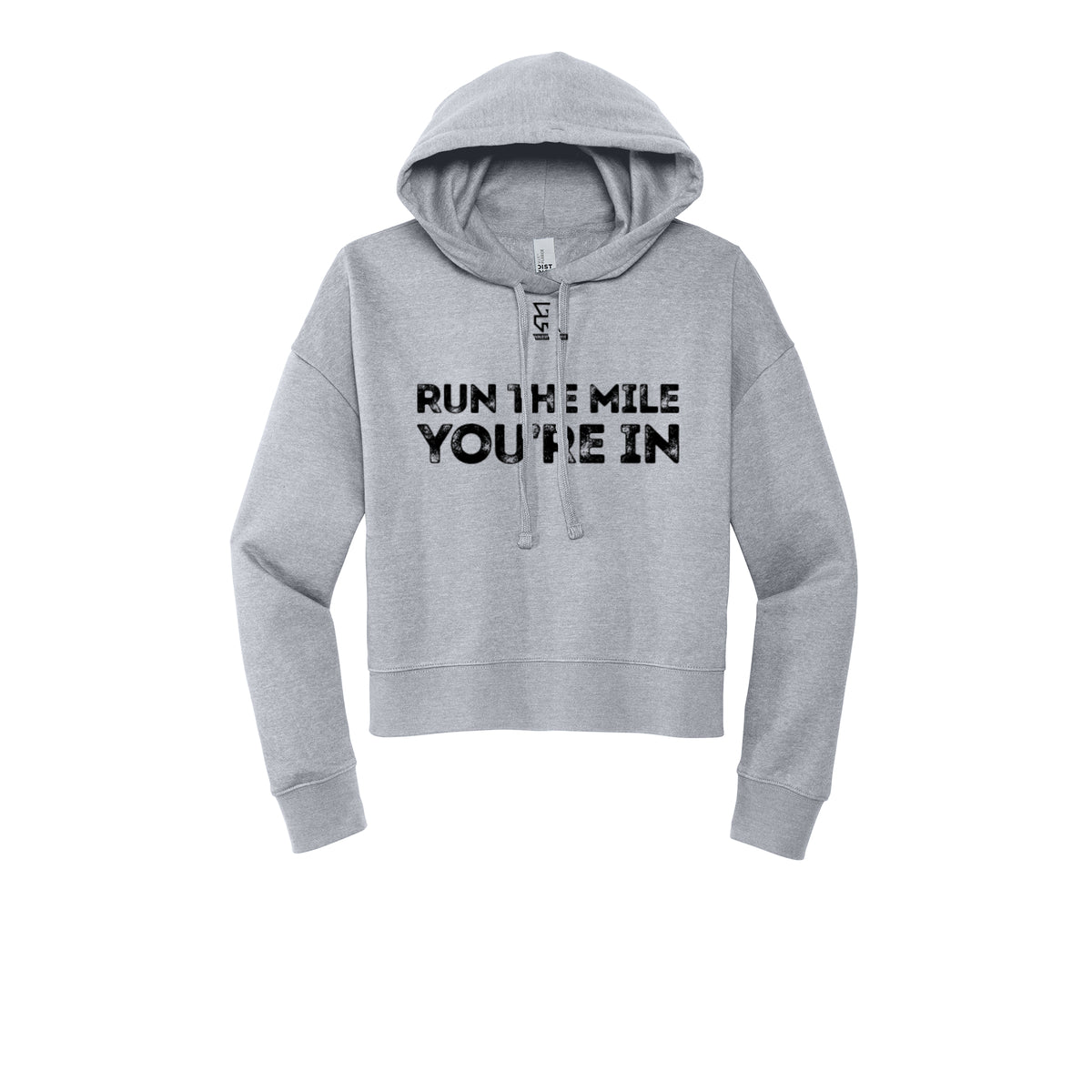 RUN THE MILE YOU'RE IN (Black) - Womens Fleece Hoodie
