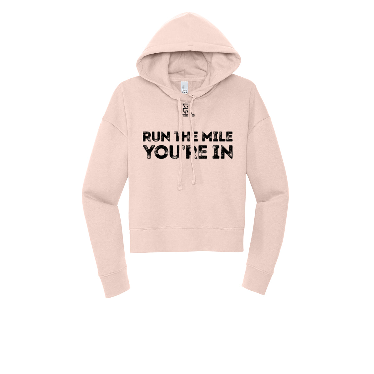 RUN THE MILE YOU'RE IN (Black) - Womens Fleece Hoodie