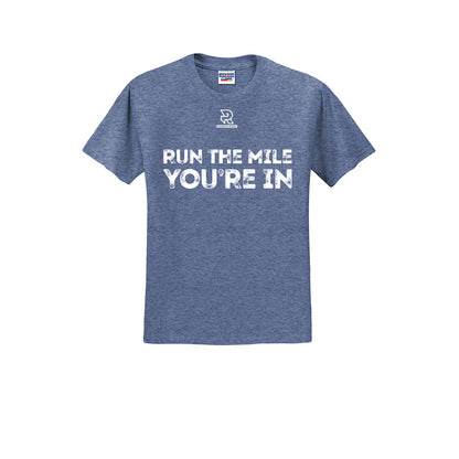 RUN THE MILE YOU'RE IN (White) - Short Sleeve Cotton Tee