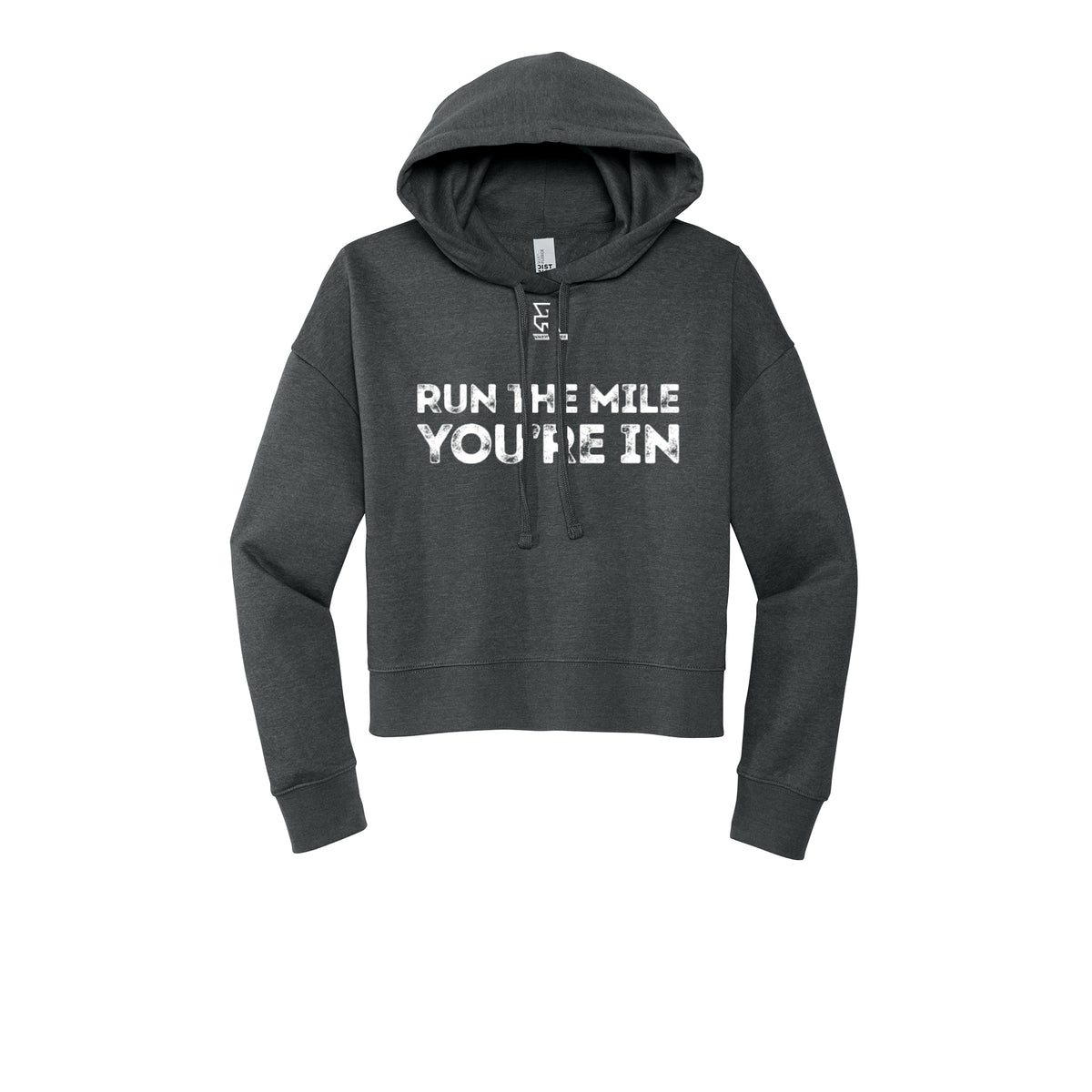RUN THE MILE YOU'RE IN (White) - Womens Fleece Hoodie