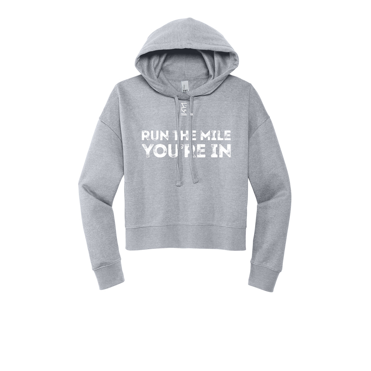 RUN THE MILE YOU'RE IN (White) - Womens Fleece Hoodie