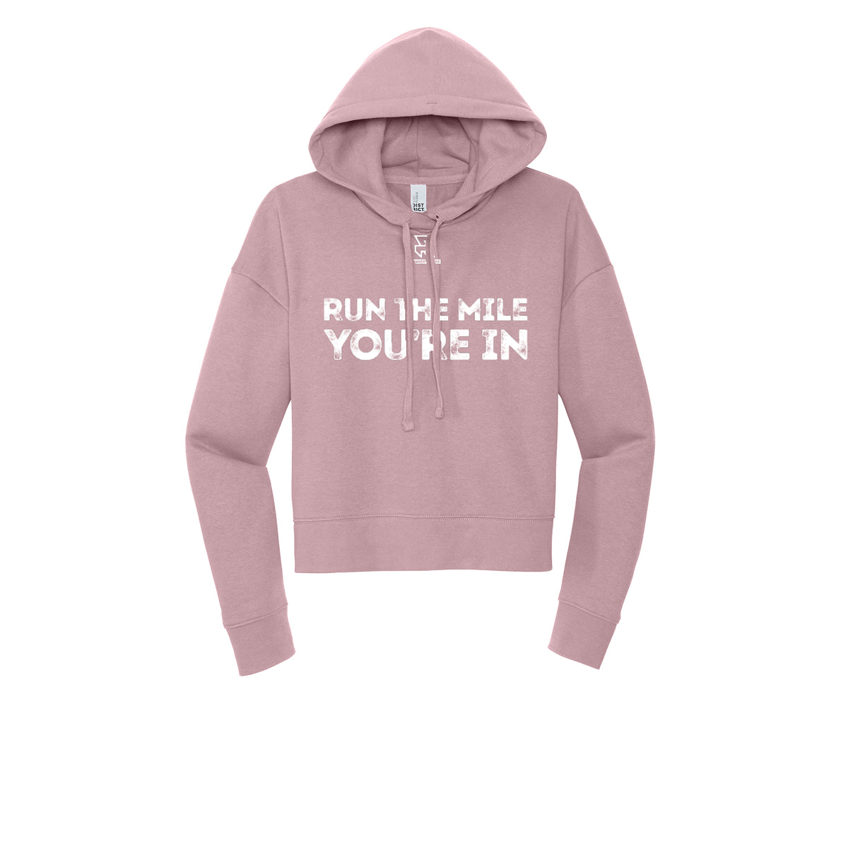 RUN THE MILE YOU'RE IN (White) - Womens Fleece Hoodie