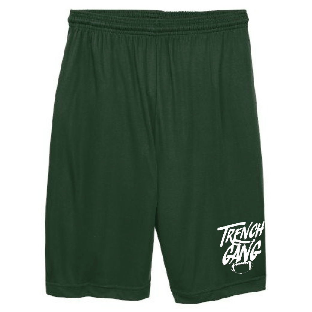 TRENCH GANG (White) - Competitor Shorts