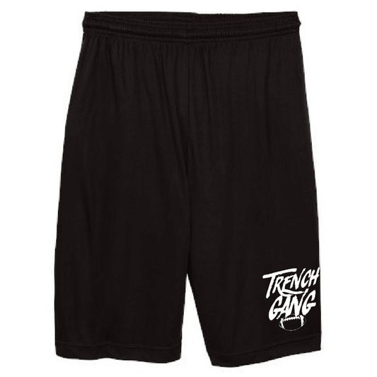 TRENCH GANG (White) - Competitor Shorts