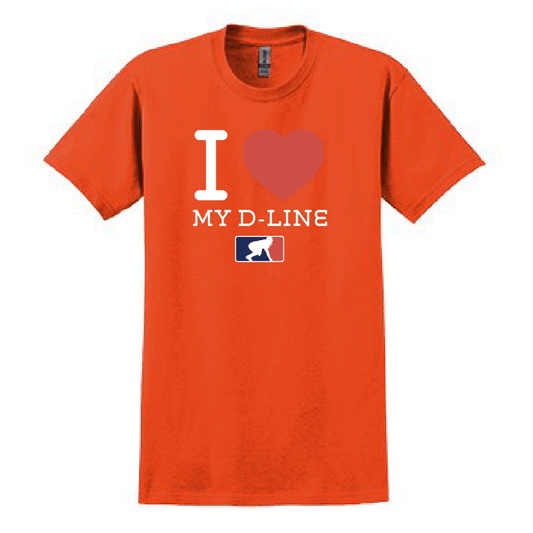 I <3 MY D-LINE - Heavyweight T-Shirt