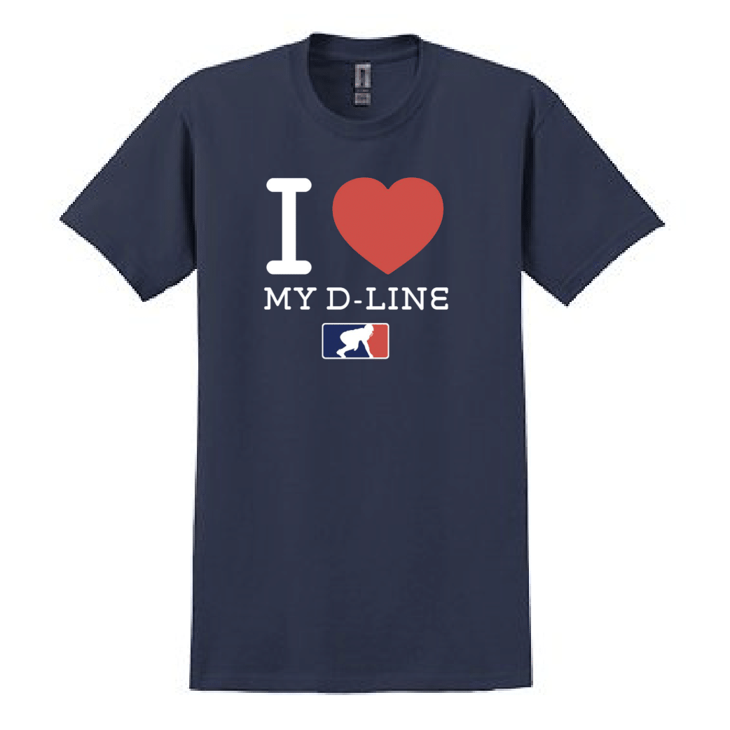 I <3 MY D-LINE - Heavyweight T-Shirt