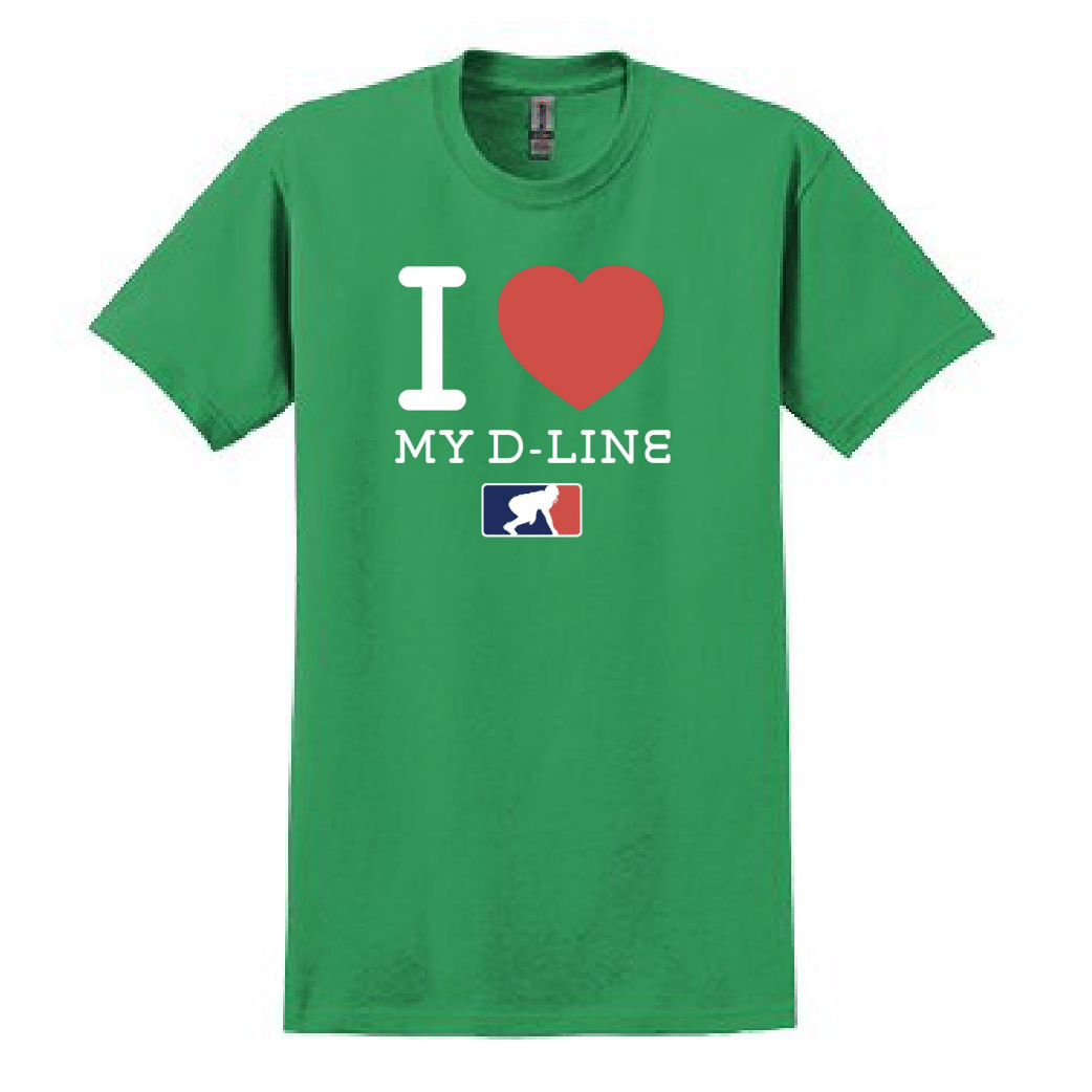 I <3 MY D-LINE - Heavyweight T-Shirt