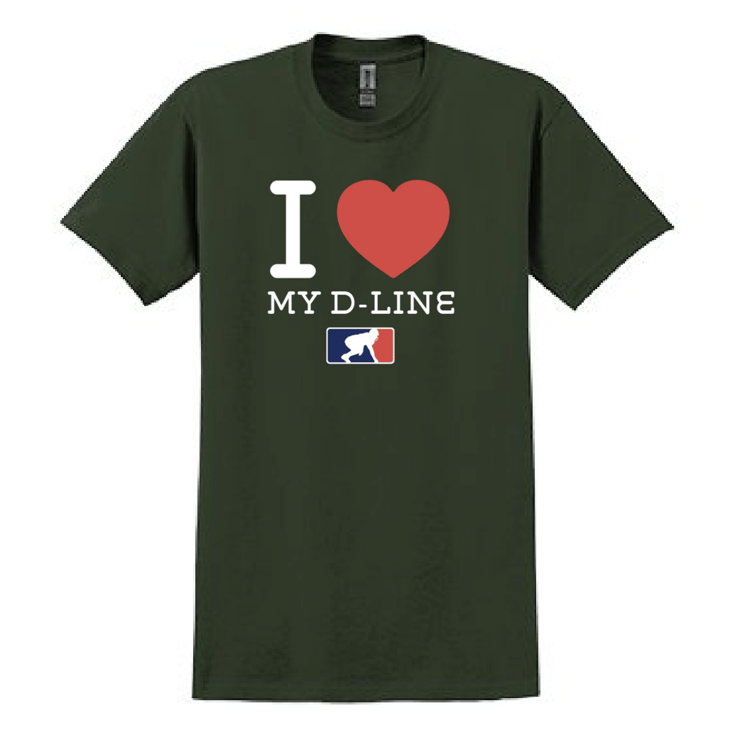 I <3 MY D-LINE - Heavyweight T-Shirt