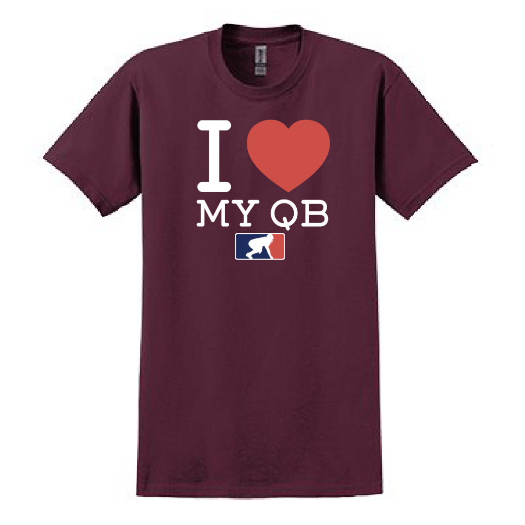 I <3 MY QB - Heavyweight T-Shirt