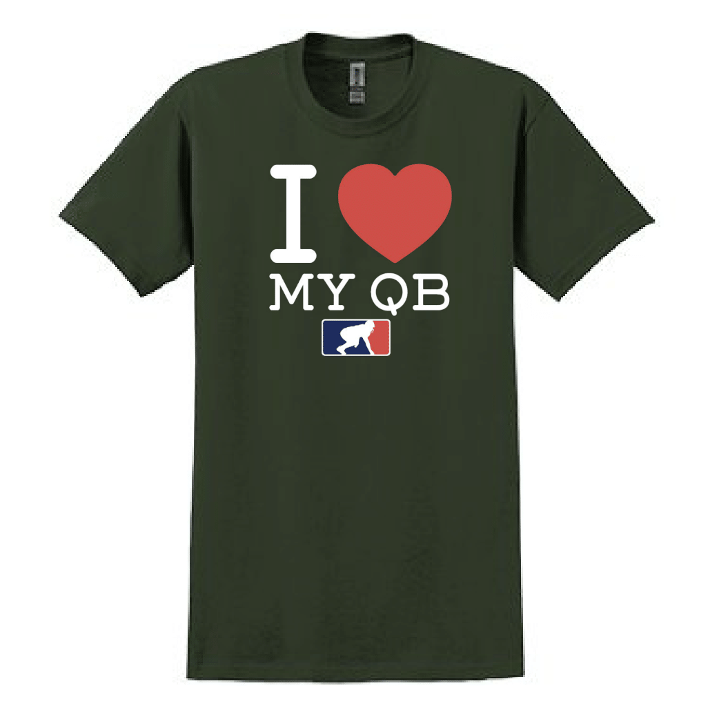 I <3 MY QB - Heavyweight T-Shirt