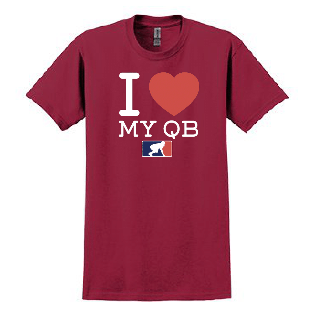 I <3 MY QB - Heavyweight T-Shirt