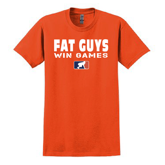 FAT GUYS WIN GAMES - Heavyweight T-Shirt