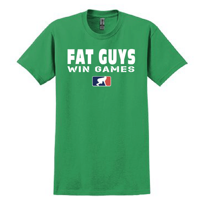 FAT GUYS WIN GAMES - Heavyweight T-Shirt
