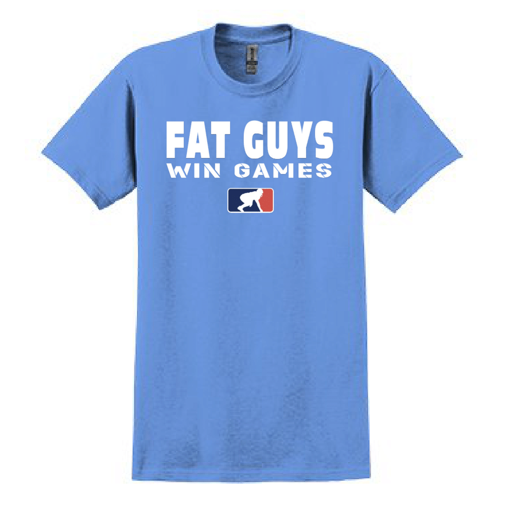 FAT GUYS WIN GAMES - Heavyweight T-Shirt