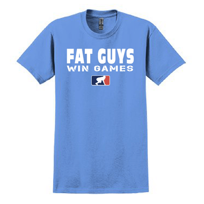 FAT GUYS WIN GAMES - Heavyweight T-Shirt