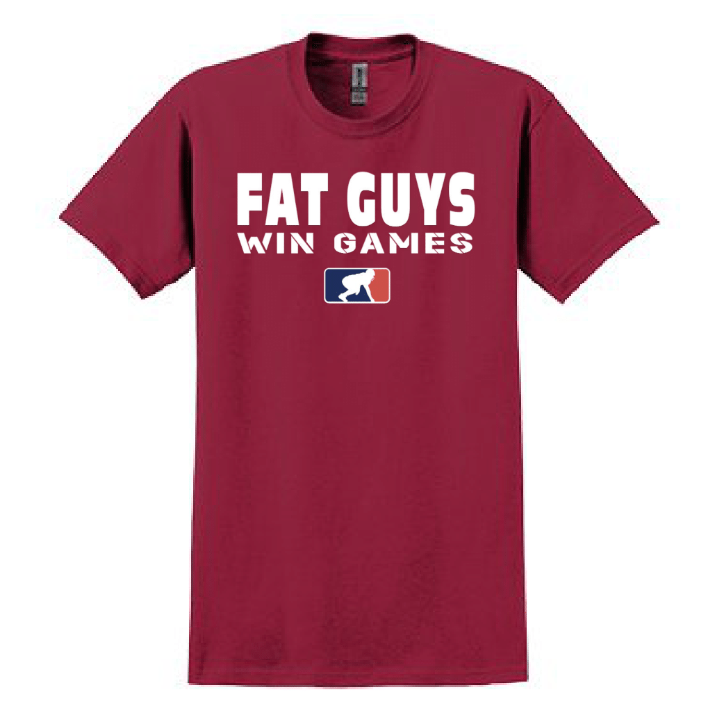 FAT GUYS WIN GAMES - Heavyweight T-Shirt