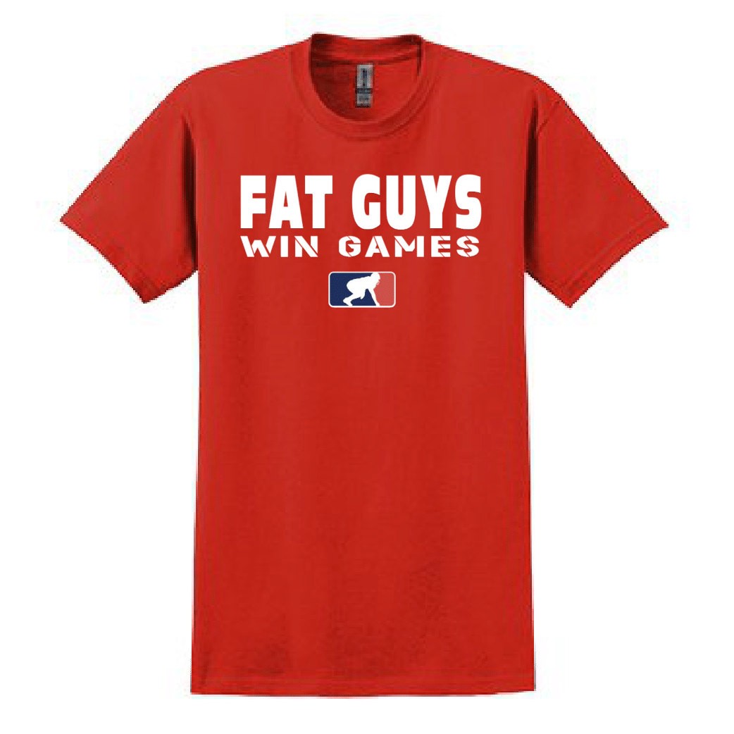 FAT GUYS WIN GAMES - Heavyweight T-Shirt