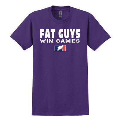 FAT GUYS WIN GAMES - Heavyweight T-Shirt
