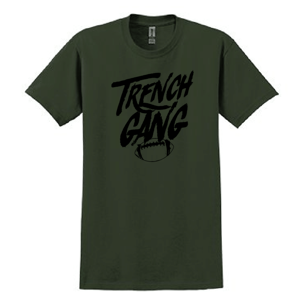 TRENCH GANG (Black) - Heavyweight T-Shirt