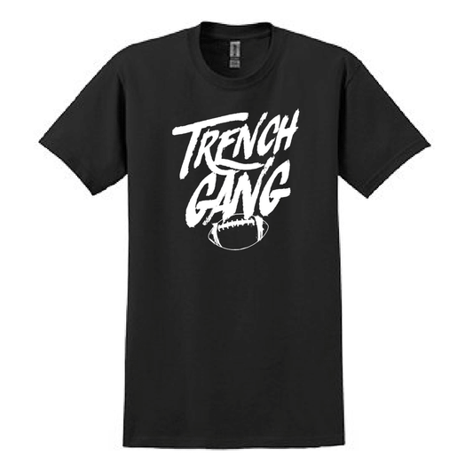 TRENCH GANG (White) - Heavyweight T-Shirt