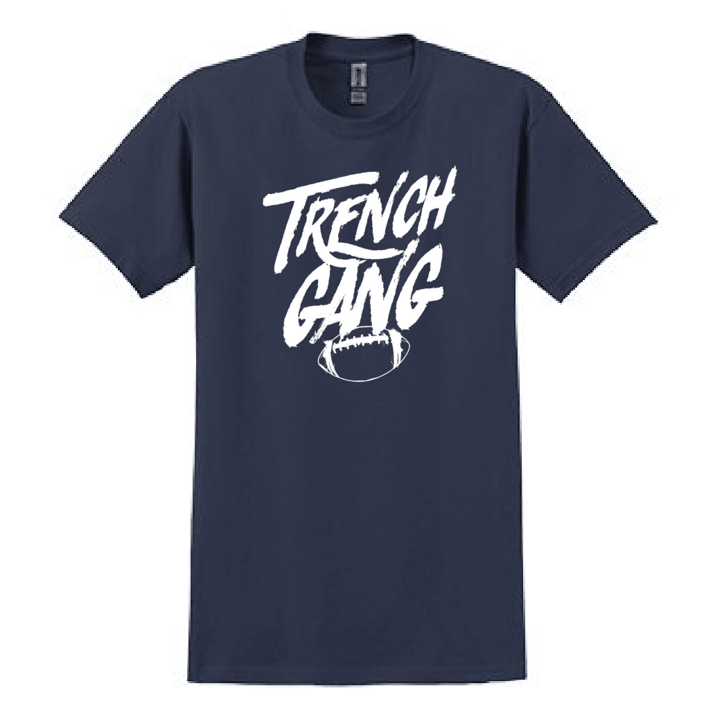 TRENCH GANG (White) - Heavyweight T-Shirt
