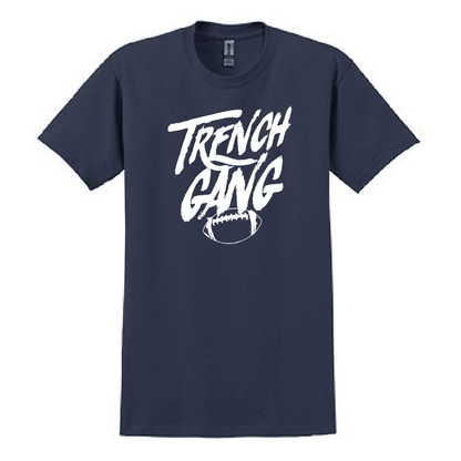 TRENCH GANG (White) - Heavyweight T-Shirt