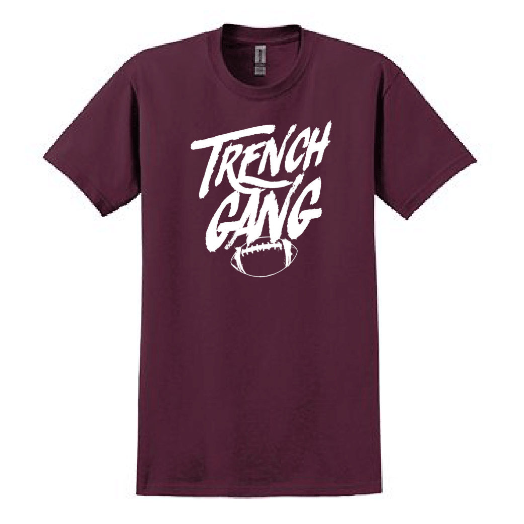 TRENCH GANG (White) - Heavyweight T-Shirt