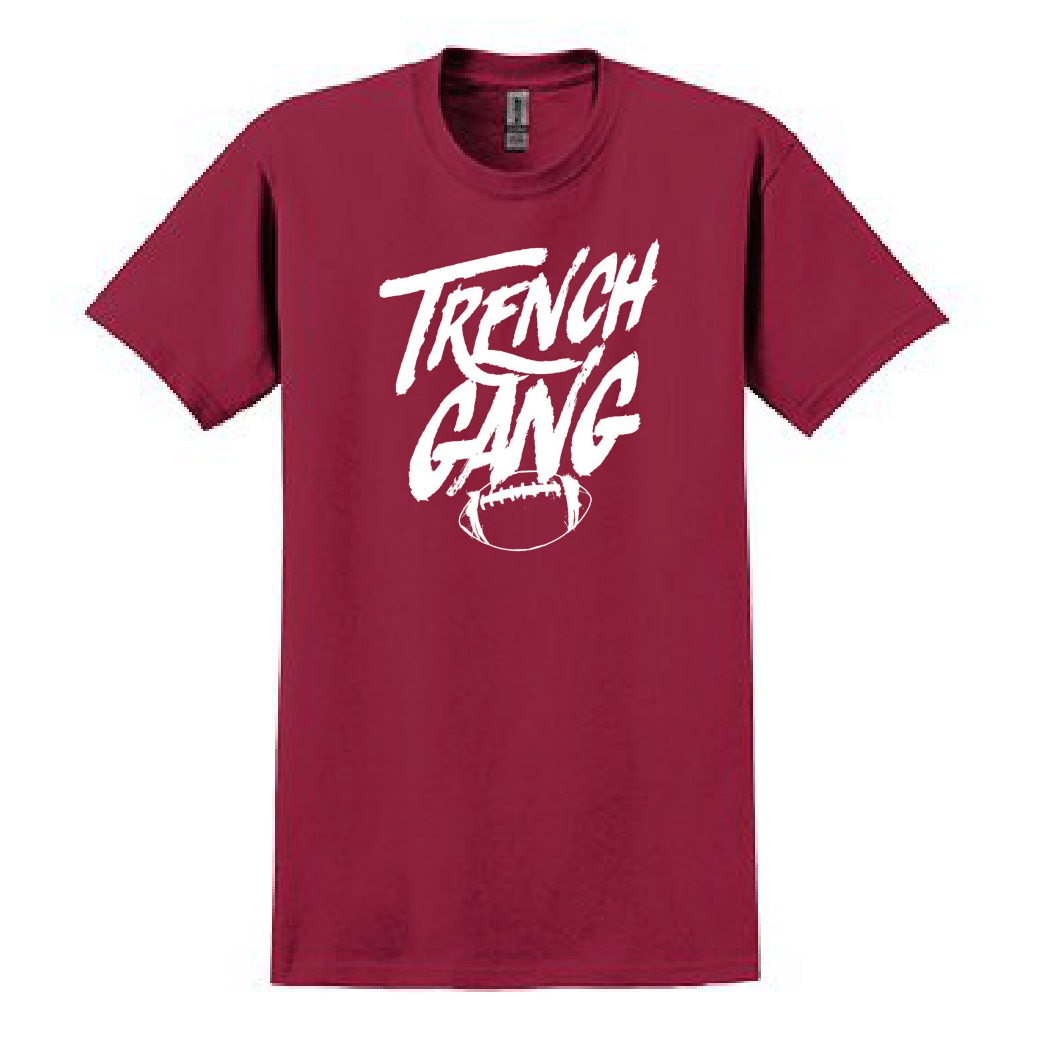 TRENCH GANG (White) - Heavyweight T-Shirt
