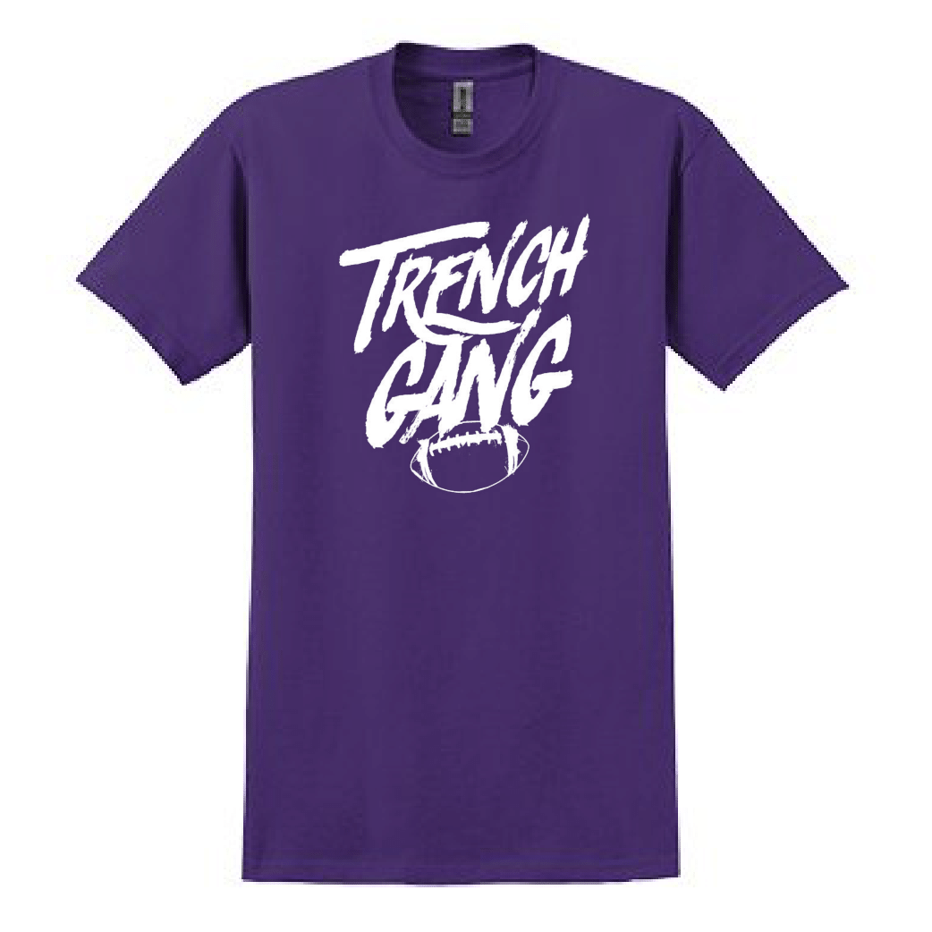 TRENCH GANG (White) - Heavyweight T-Shirt