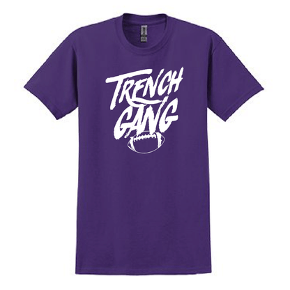 TRENCH GANG (White) - Heavyweight T-Shirt
