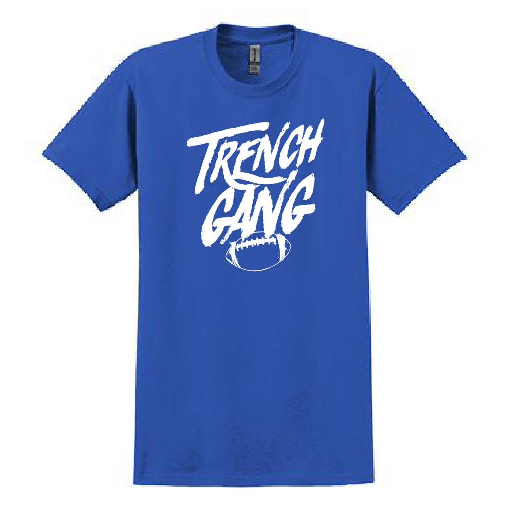 TRENCH GANG (White) - Heavyweight T-Shirt