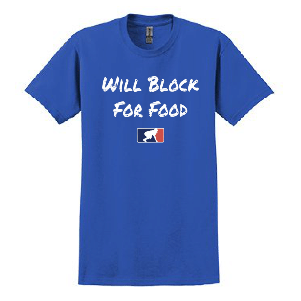 WILL BLOCK FOR FOOD - Heavyweight T-Shirt