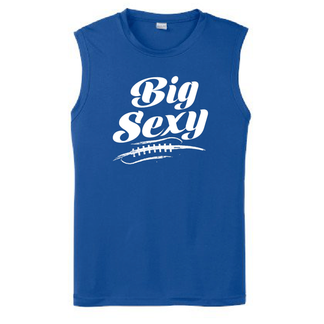 BIG SEXY (White) (A) - Muscle T-Shirt