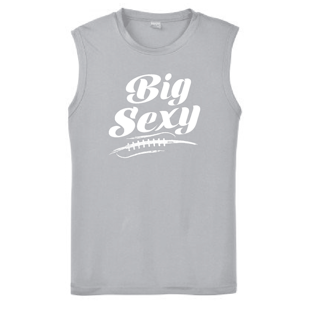 BIG SEXY (White) (A) - Muscle T-Shirt